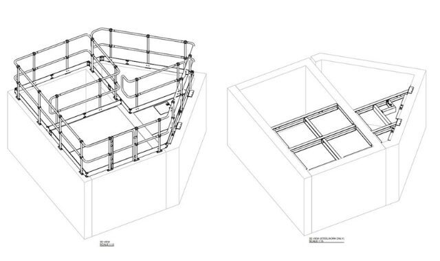 WGM Engineering projects - Hamilton - WWTW - Figure 1 - Final Effluent Platform GA