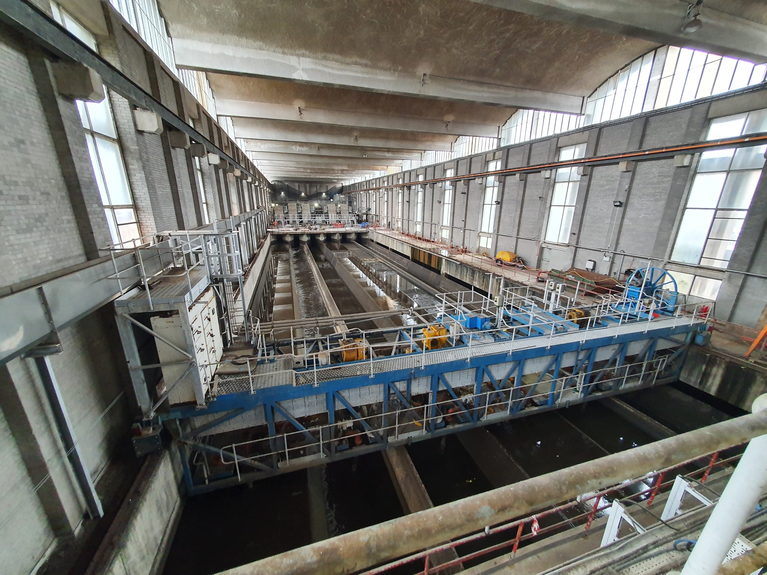 Screens in Shieldhall Waste Water Treatment Works
